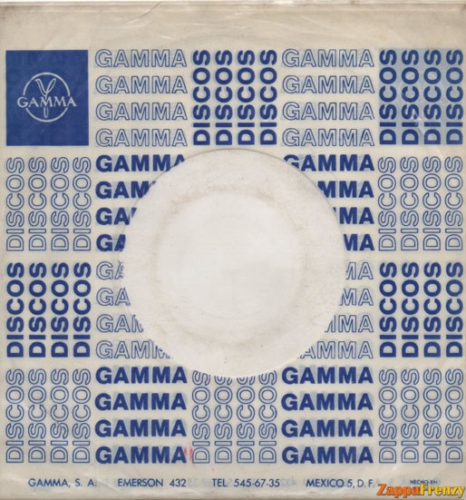 Gamma Records Sleeve - Front - Mexico